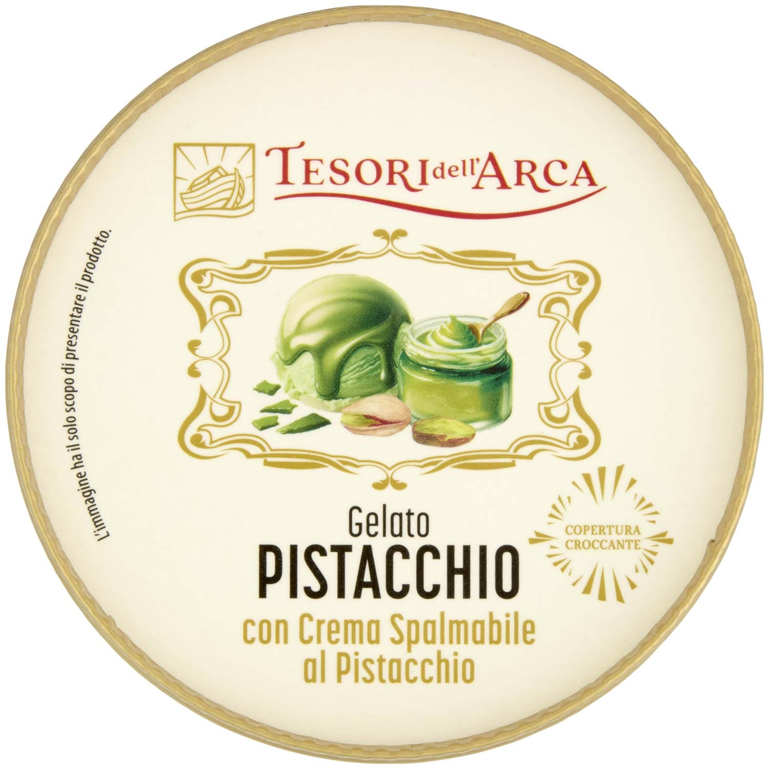 TESORI DELL'ARCA Gelato Pistacchio con Crema al Pistacchio 230 g – immagine 6