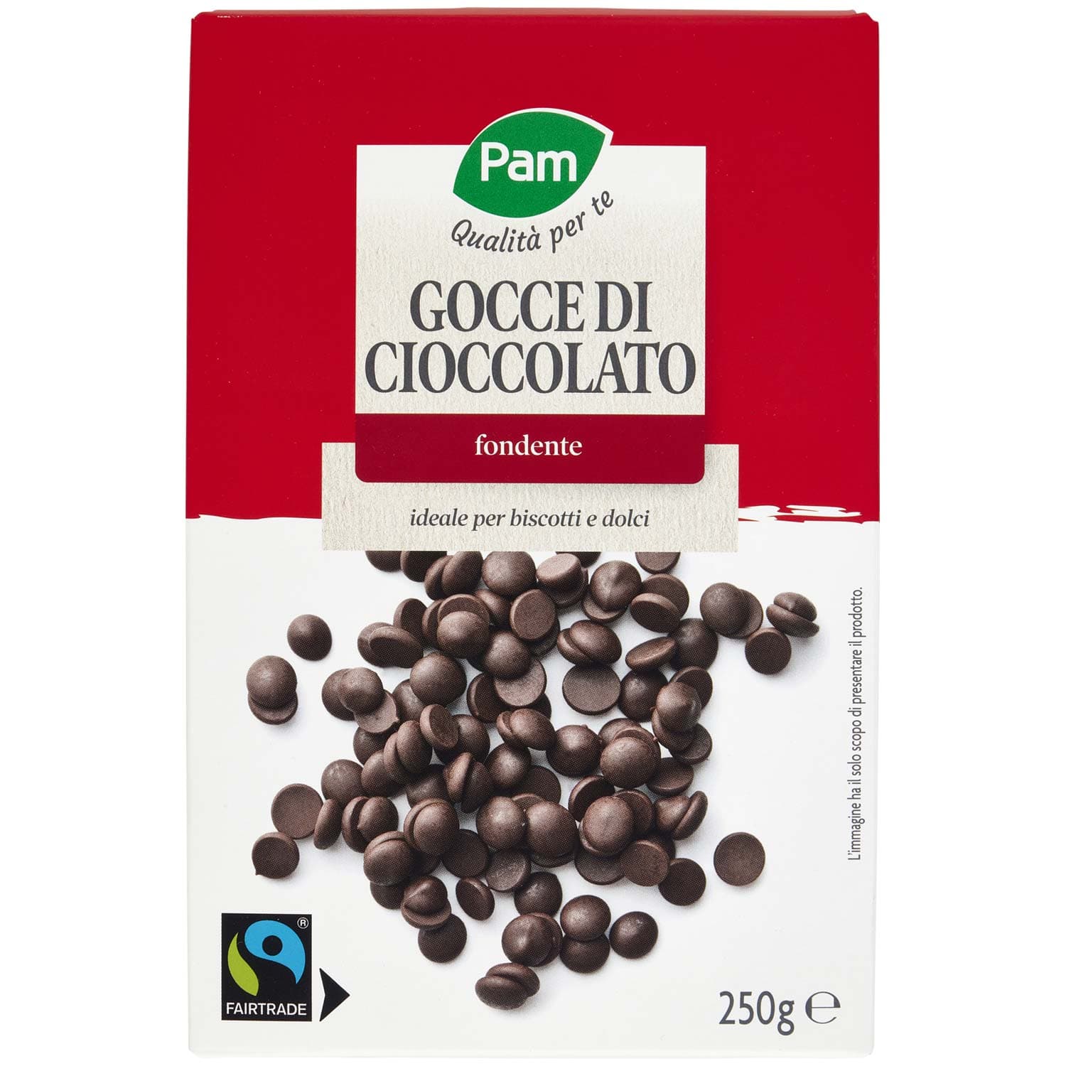 PAM Qualità per te Gocce di Cioccolato fondente 250 g – immagine 2