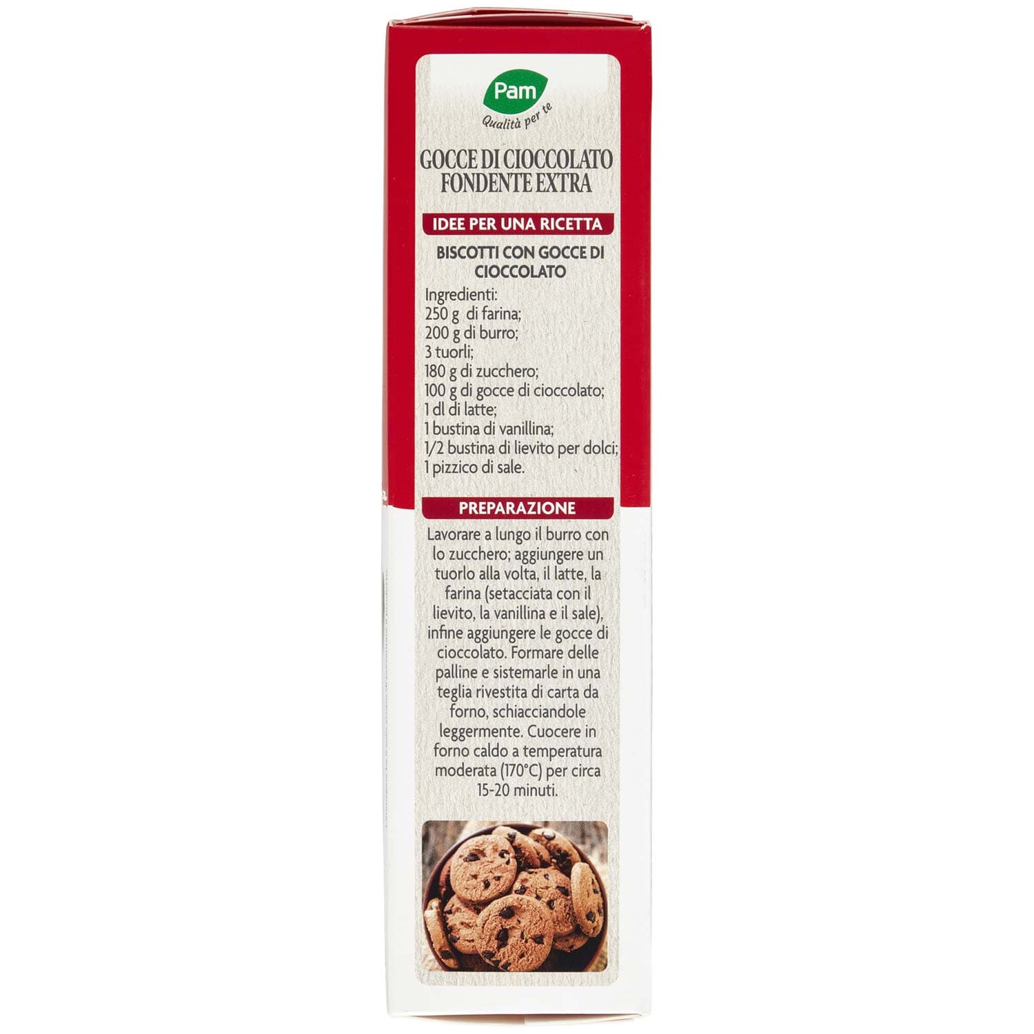 PAM Qualità per te Gocce di Cioccolato fondente 250 g – immagine 5