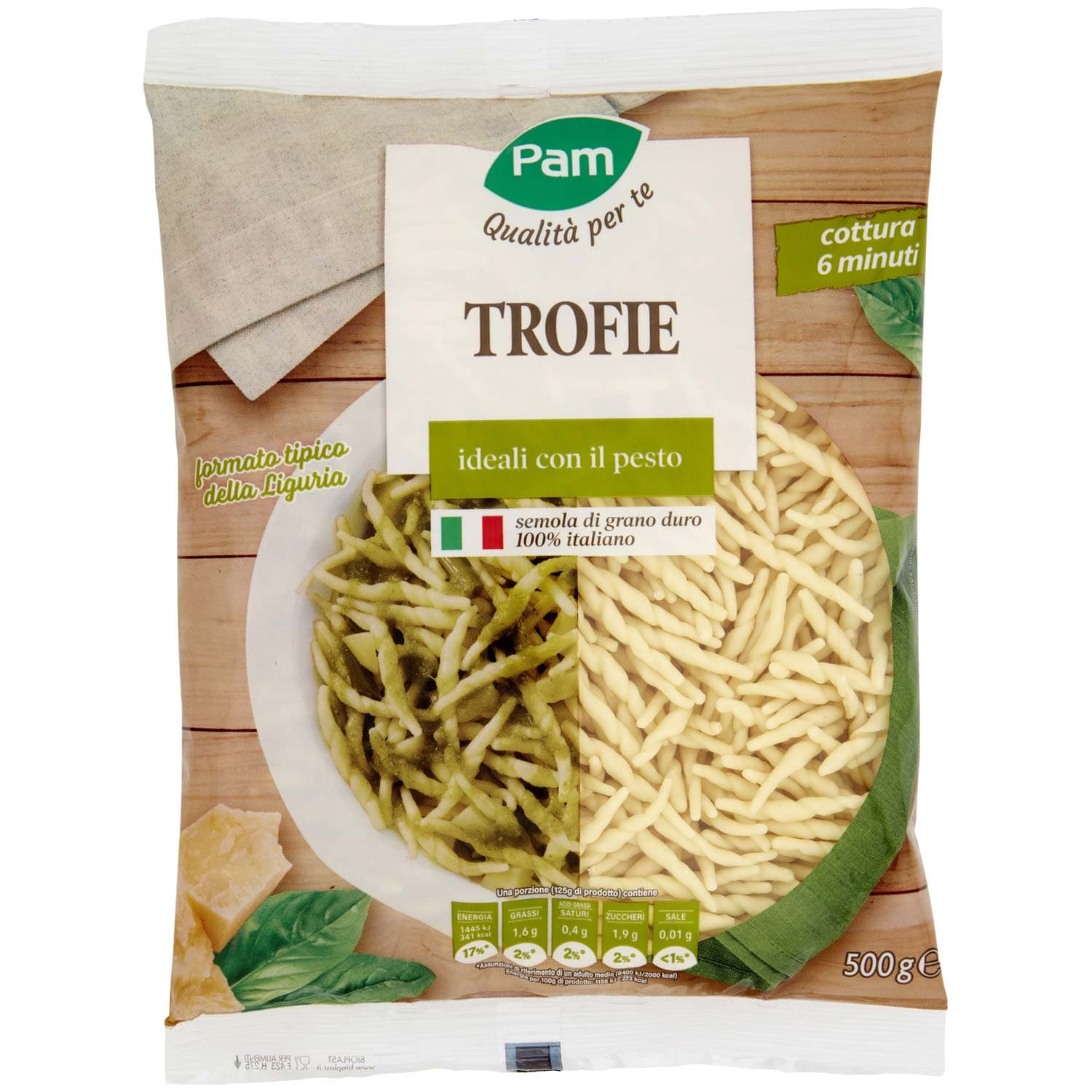 PAM Qualità per te Trofie ideali con il pesto 500 g – immagine 2