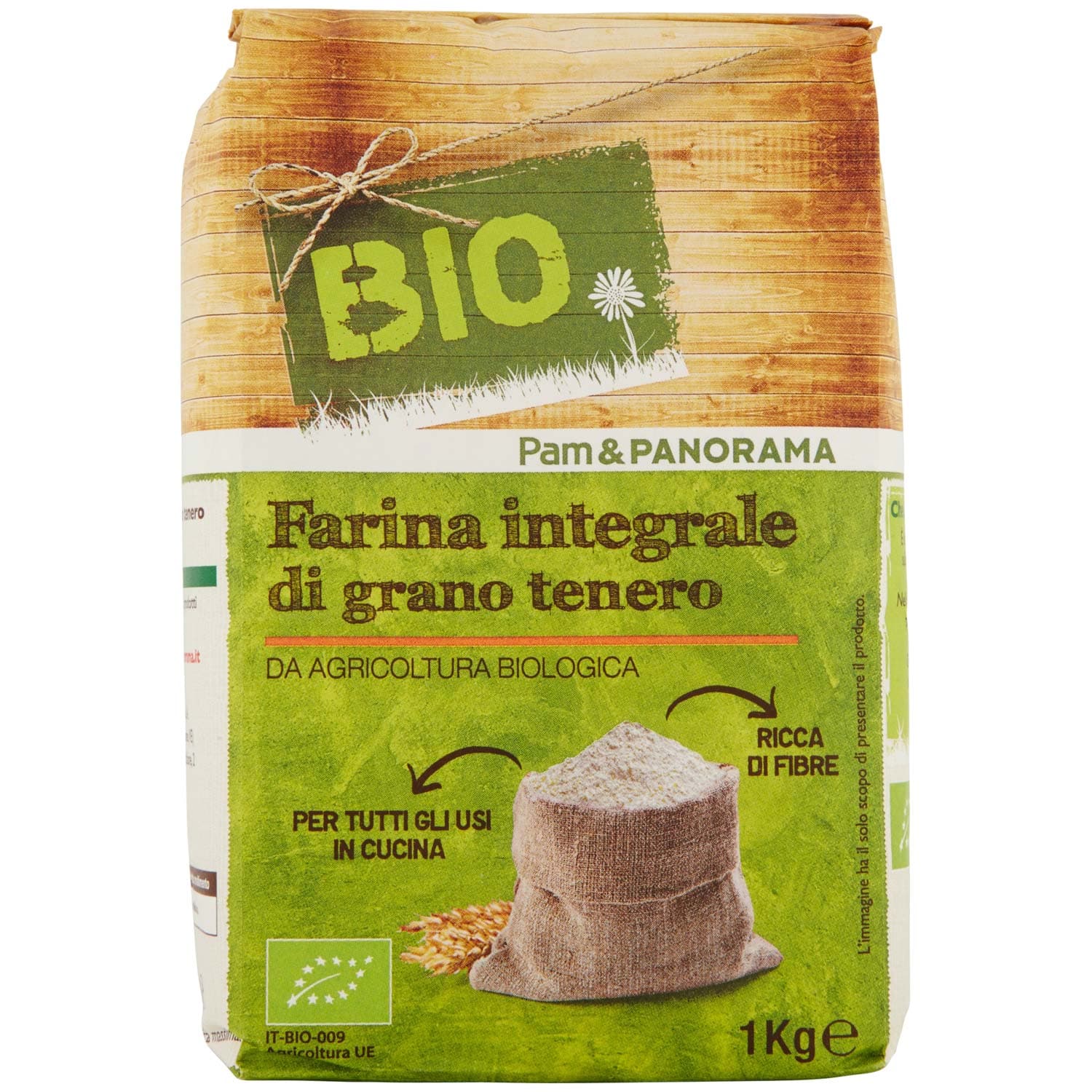 BIO Farina integrale di grano tenero 1 kg – immagine 2