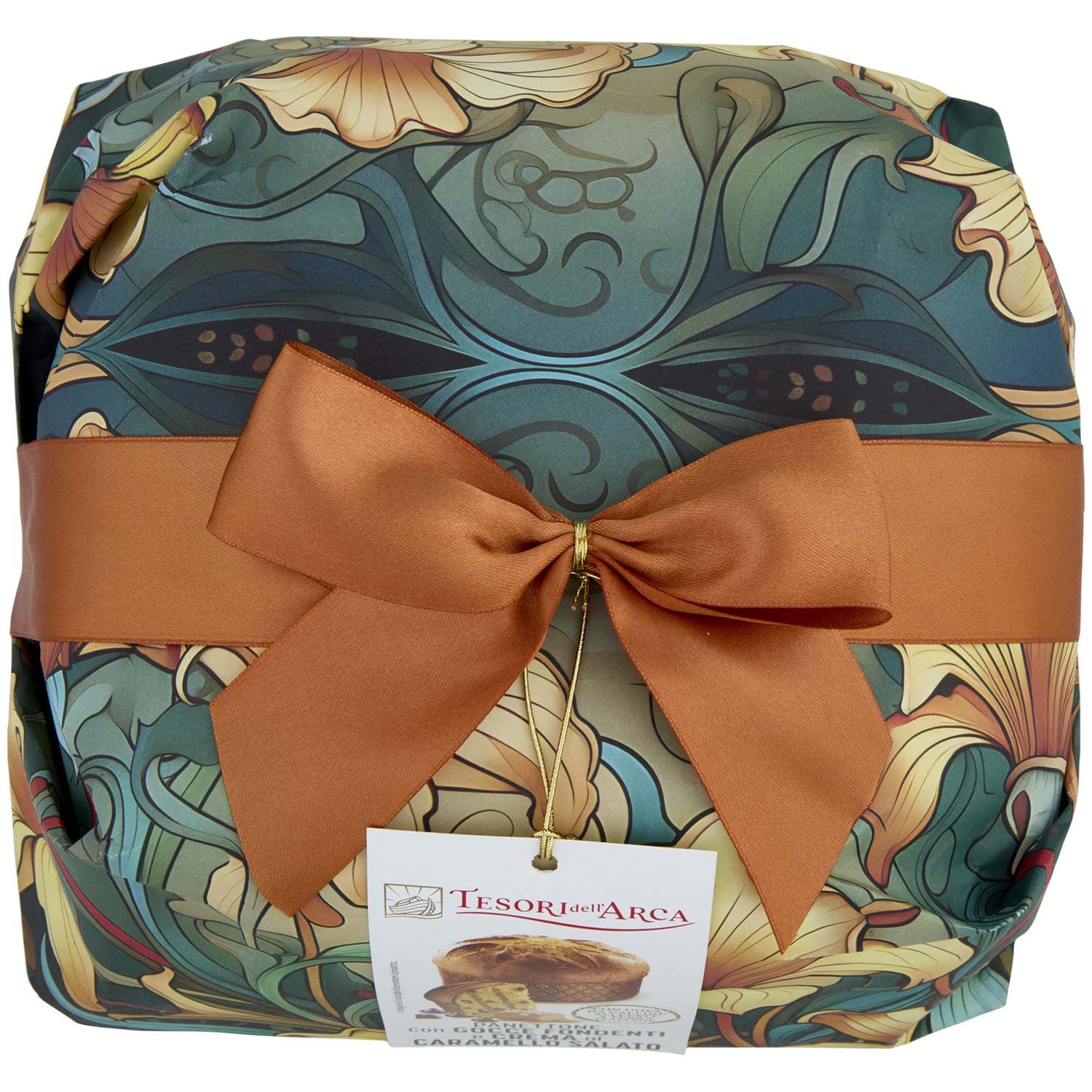 TESORI DELL'ARCA Panettone con Gocce Fondenti e Crema al Caramello Salato 1000 g – immagine 6