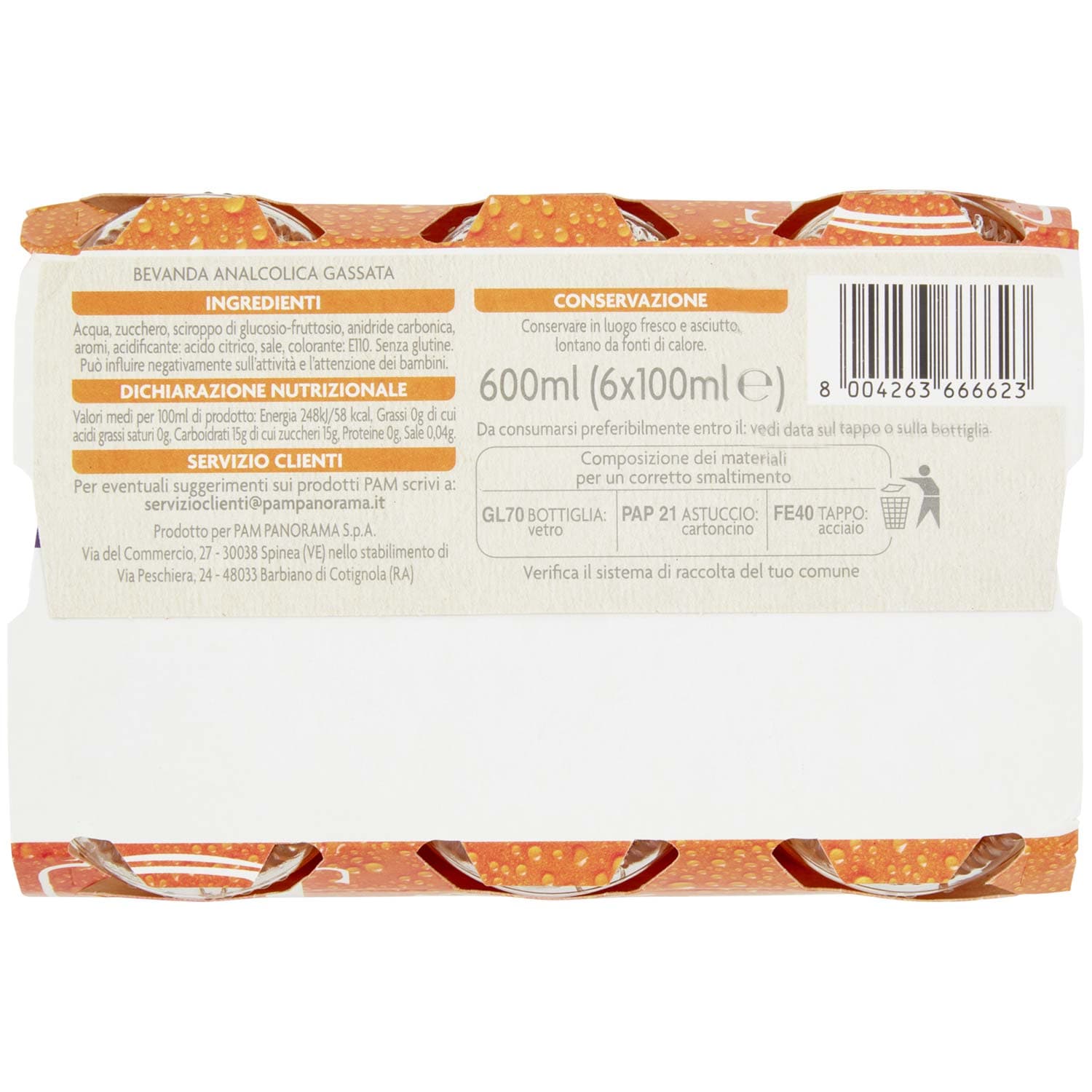 PAM PANORAMA Ginger 600 ml (100ml x 6) – immagine 7