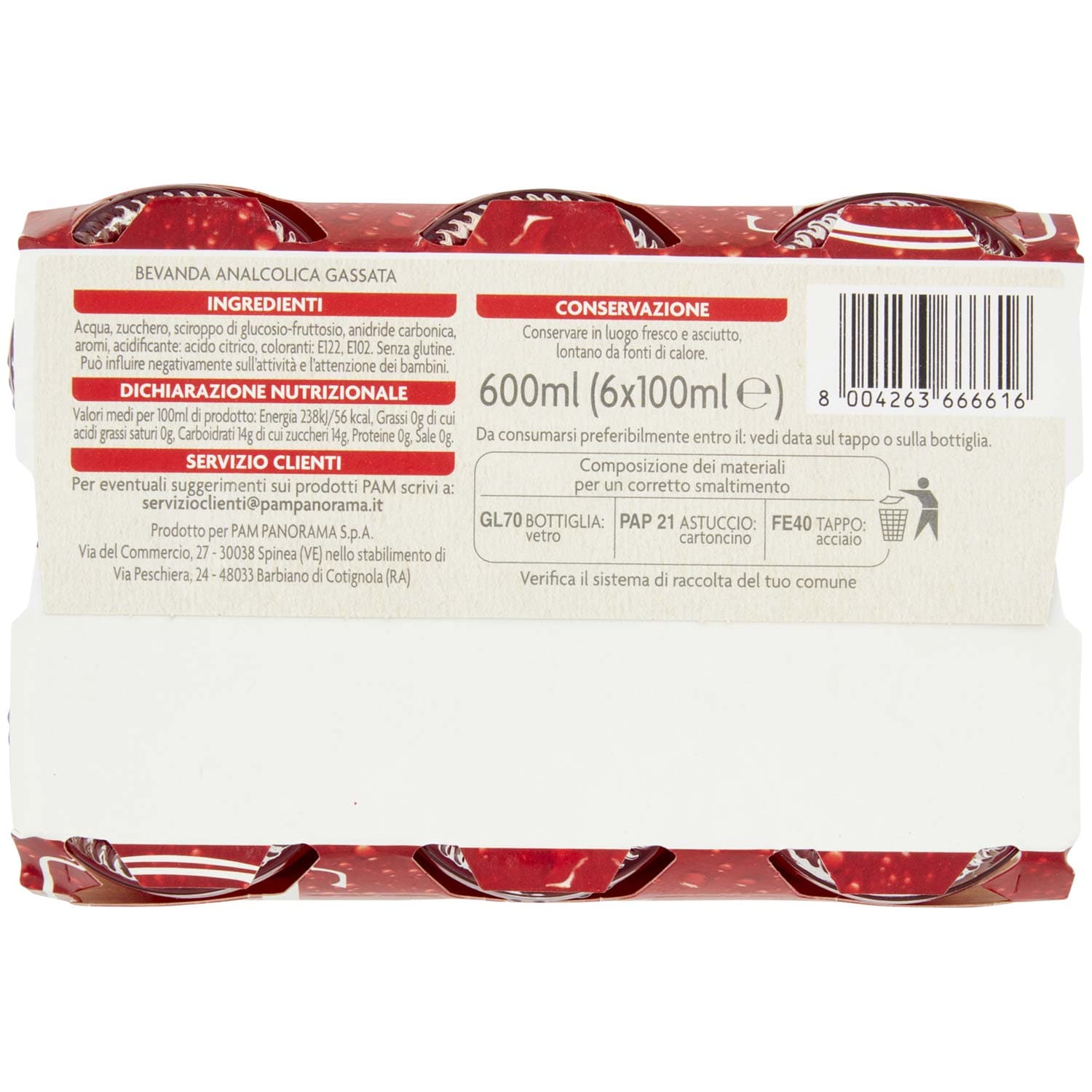 PAM PANORAMA Bitter 600ml (100ml x 6) – immagine 7