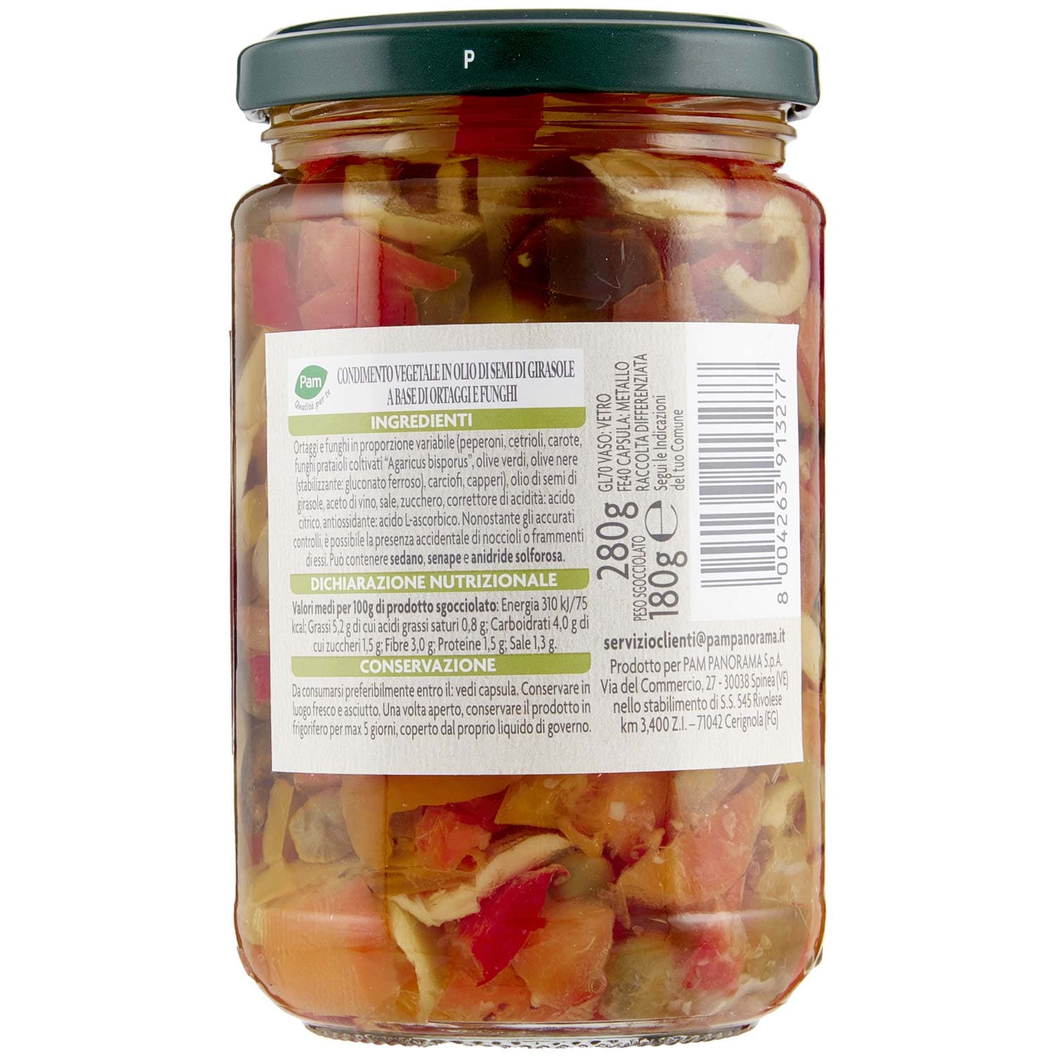 PAM Qualità per te il Condimento per Insalata di Riso in olio di semi di girasole 280 g – immagine 4