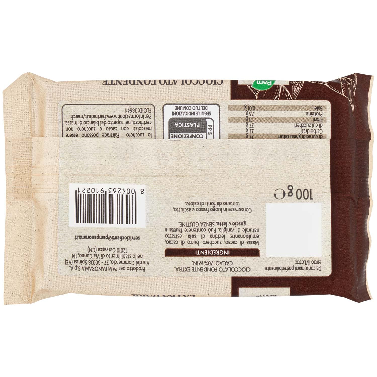 PAM Qualità per te Fondente Extra Dark tavoletta di cioccolato 100 g – immagine 4