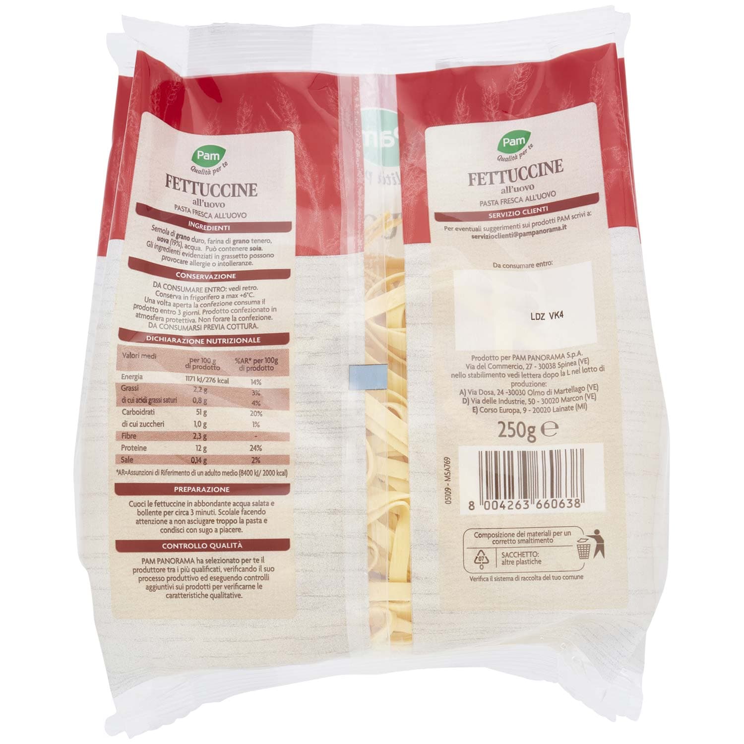 PAM Qualità per te Fettuccine fresche all'uovo 250g – immagine 4